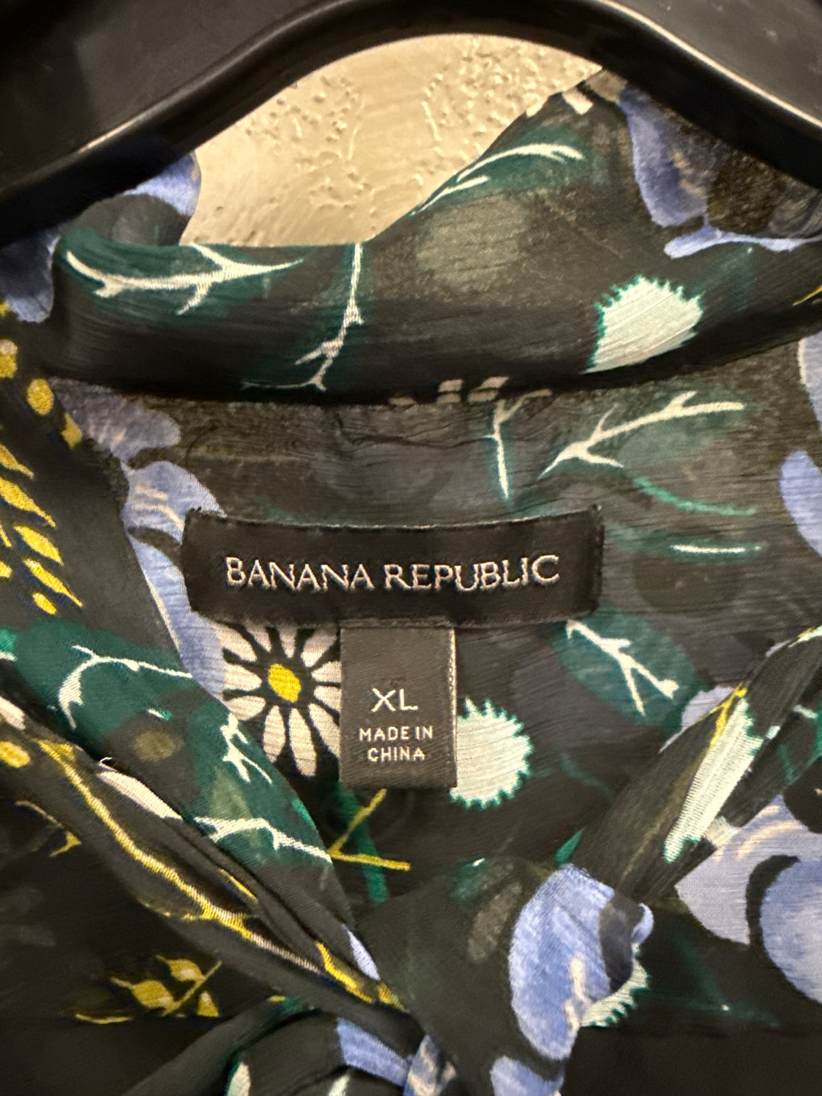 Banana Republic Floral Tie-Neck Dress (org$178)