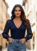 Hutch Puff Sleeve Bodysuit (org$130)