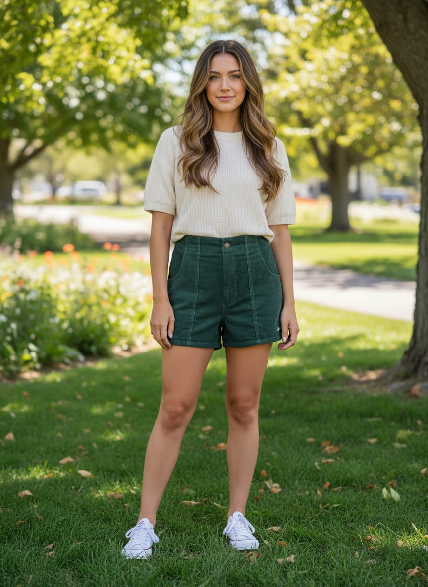 Hammies Corduroy Shorts (org$80)