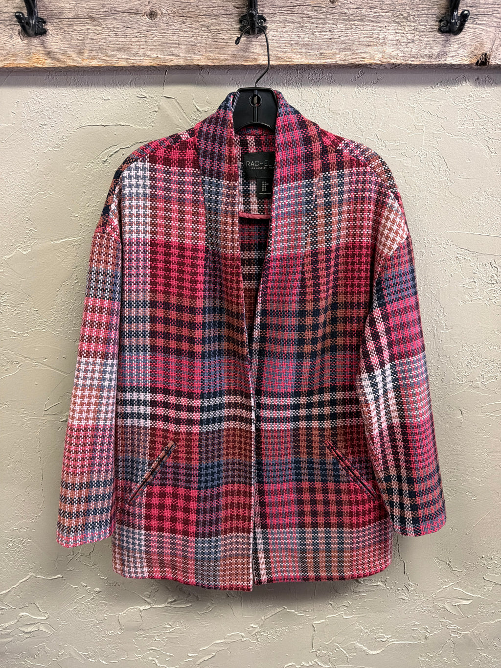Rachel Zoe Plaid Tweed Coat (org$225)