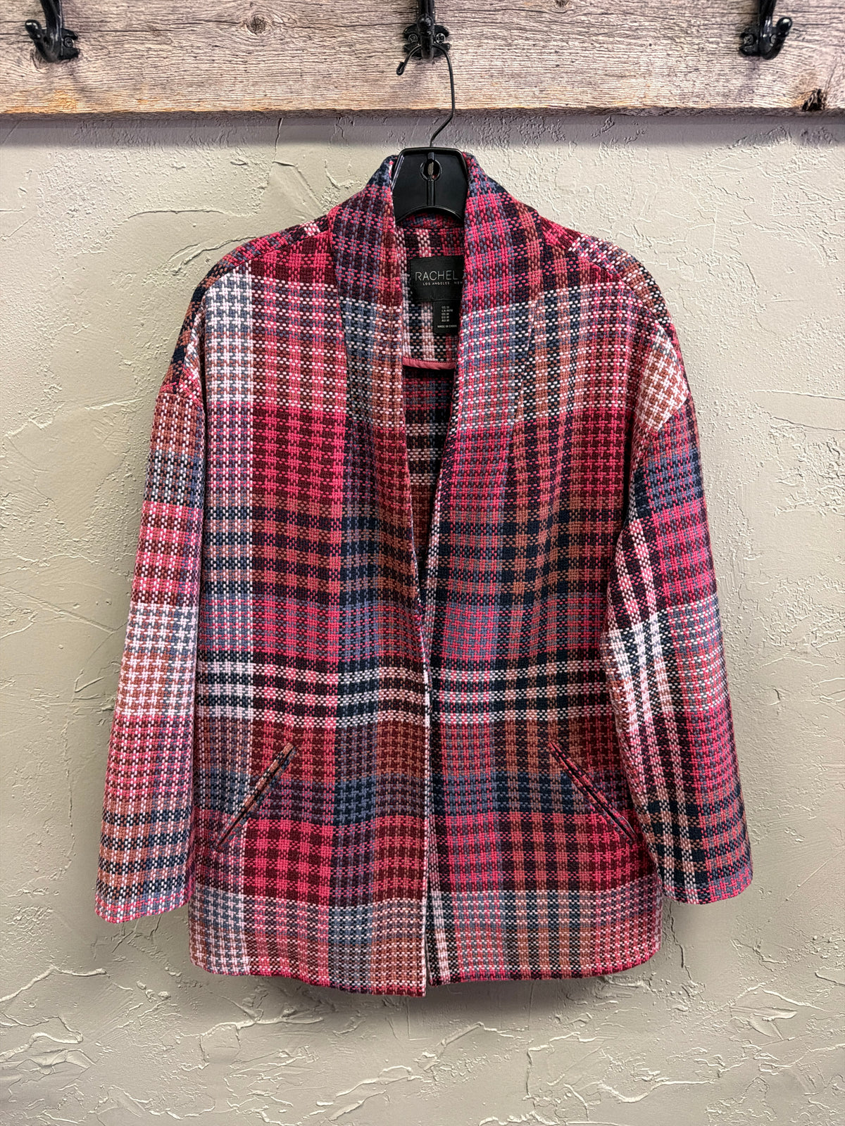 Rachel Zoe Plaid Tweed Coat (org$225)