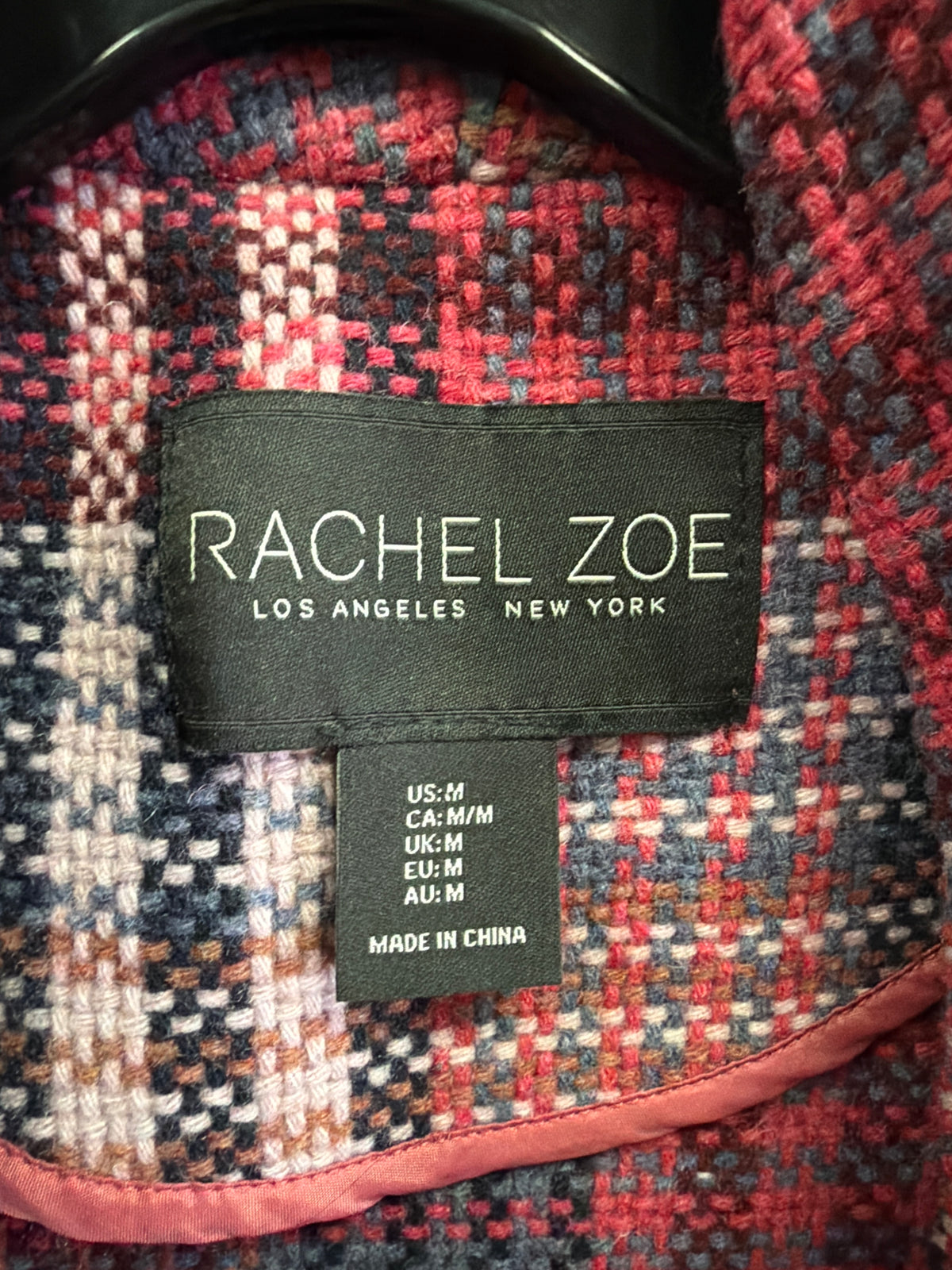 Rachel Zoe Plaid Tweed Coat (org$225)