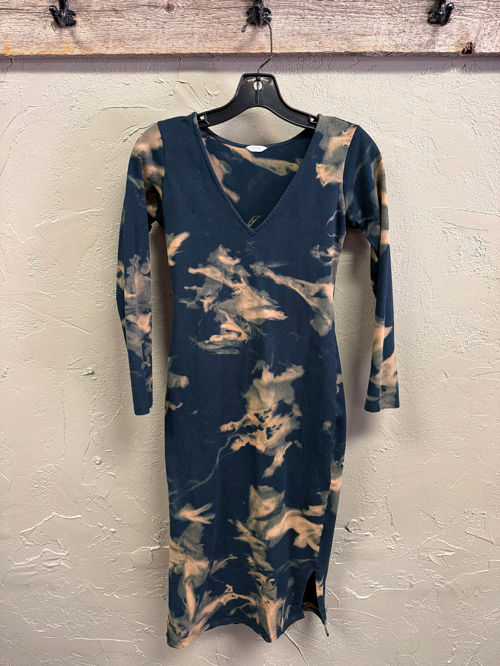 PETITE V-Neck Long Sleeve Dress (org$120)