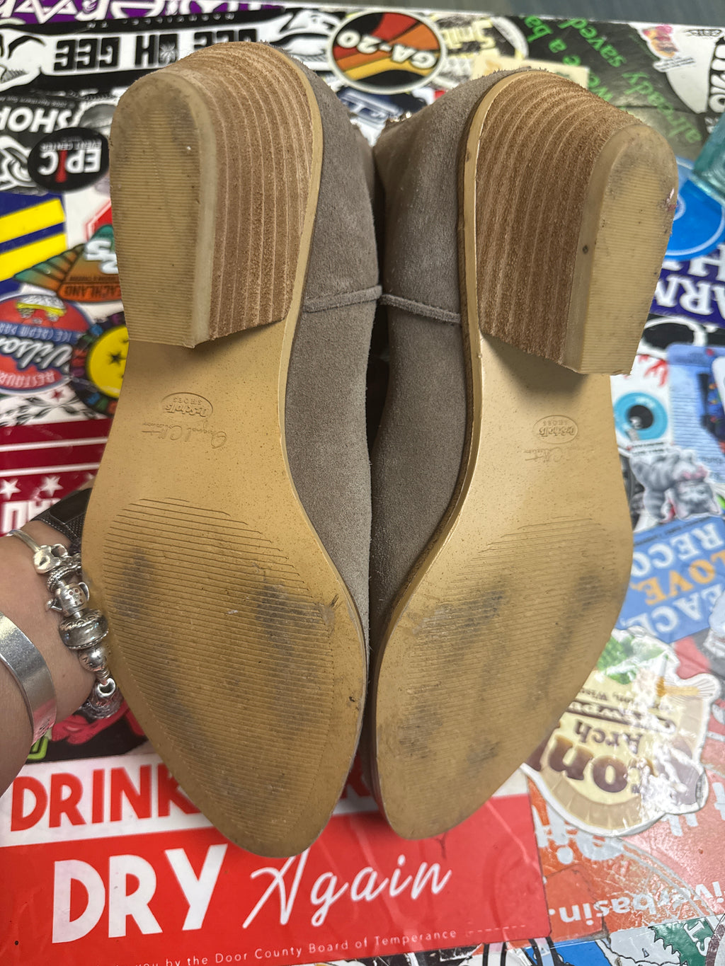 Dr Scholls Suede Ankle Boots (org$125)