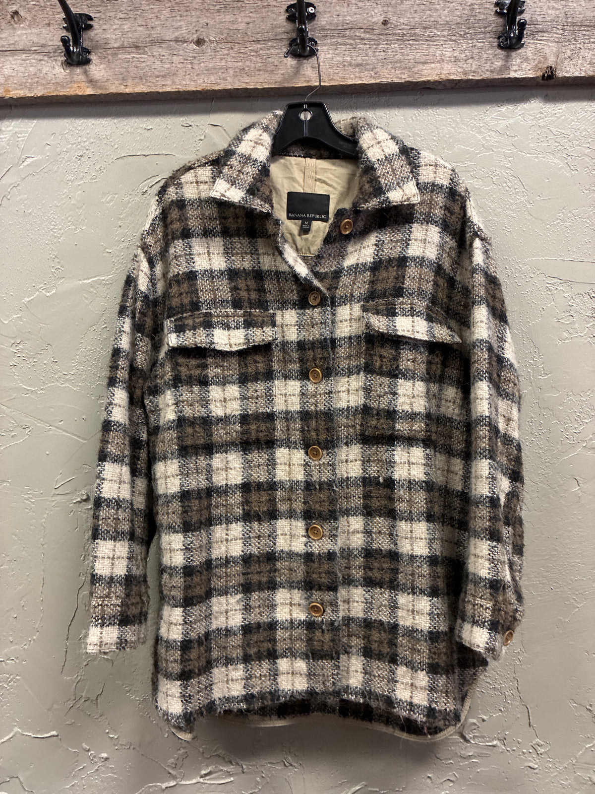 Banana Republic Italian Boucle Shacket (org$279)
