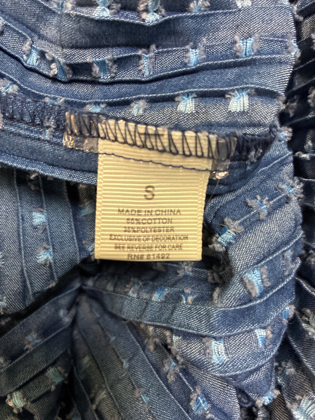 Vtg Y2K Tantrums Chambray Skirt