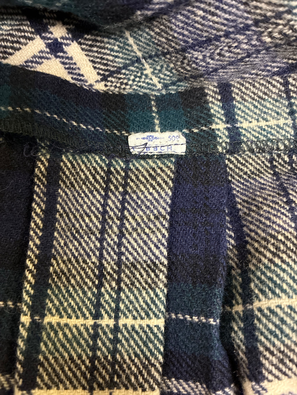 Vtg Pleated Wool Mini Skirt