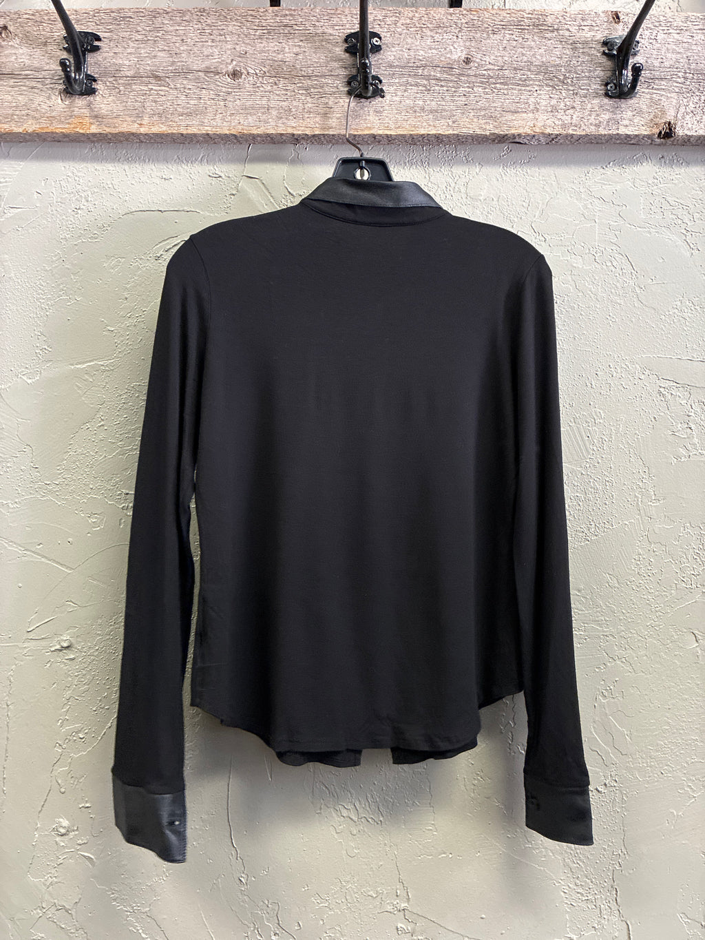 Vtg Bejeweled Zip-Front Top