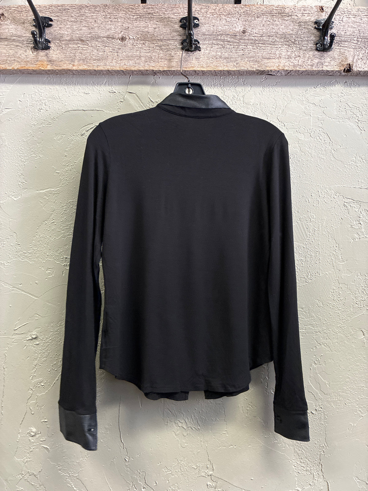 Vtg Bejeweled Zip-Front Top