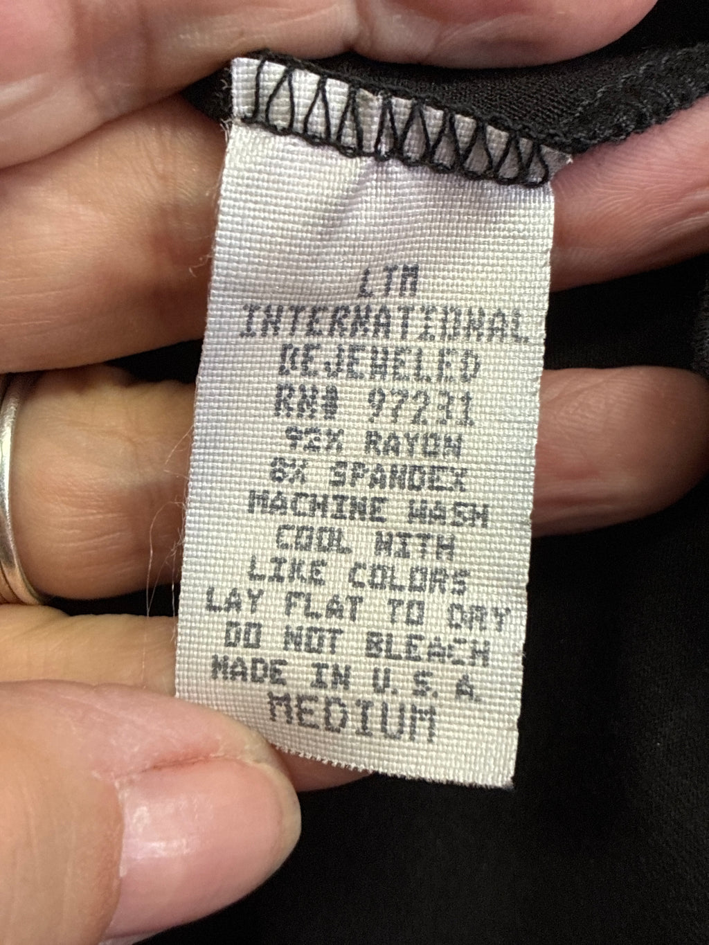 Vtg Bejeweled Zip-Front Top