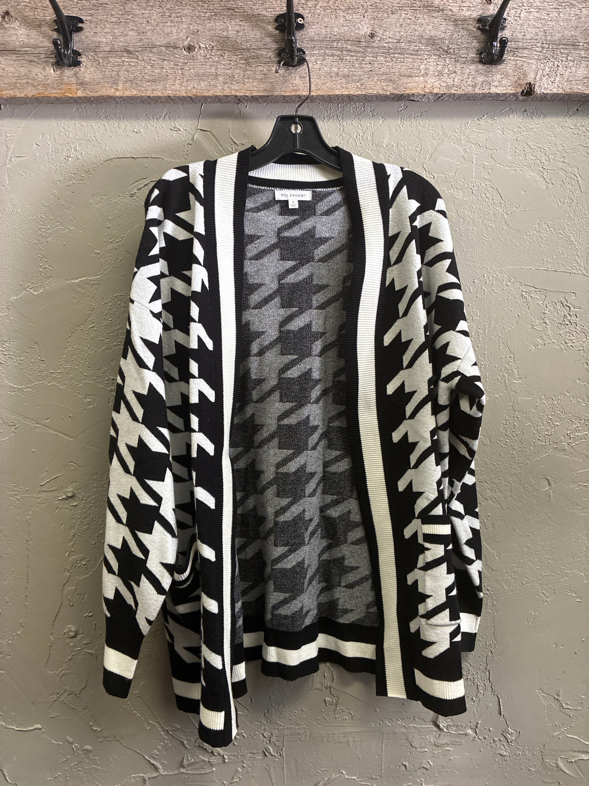 Blu Pepper Houndstooth Cardigan