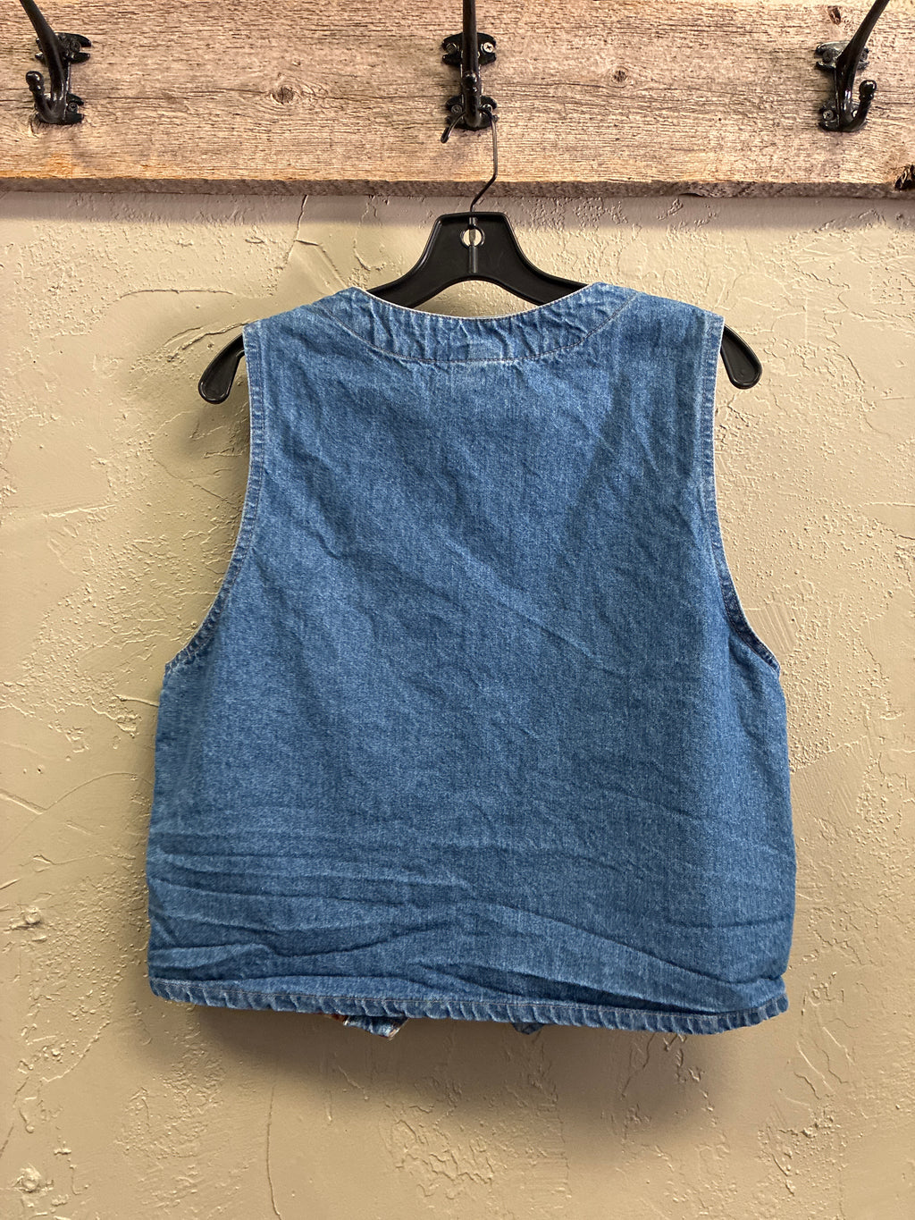 Vtg 90s DAK Tapestry & Denim Vest