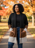 Max Studio Colorblock Cardigan (org$138)