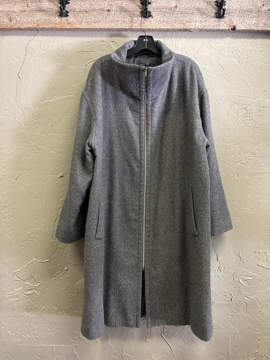 Eileen Fisher Alpaca Long Coat (org$698)