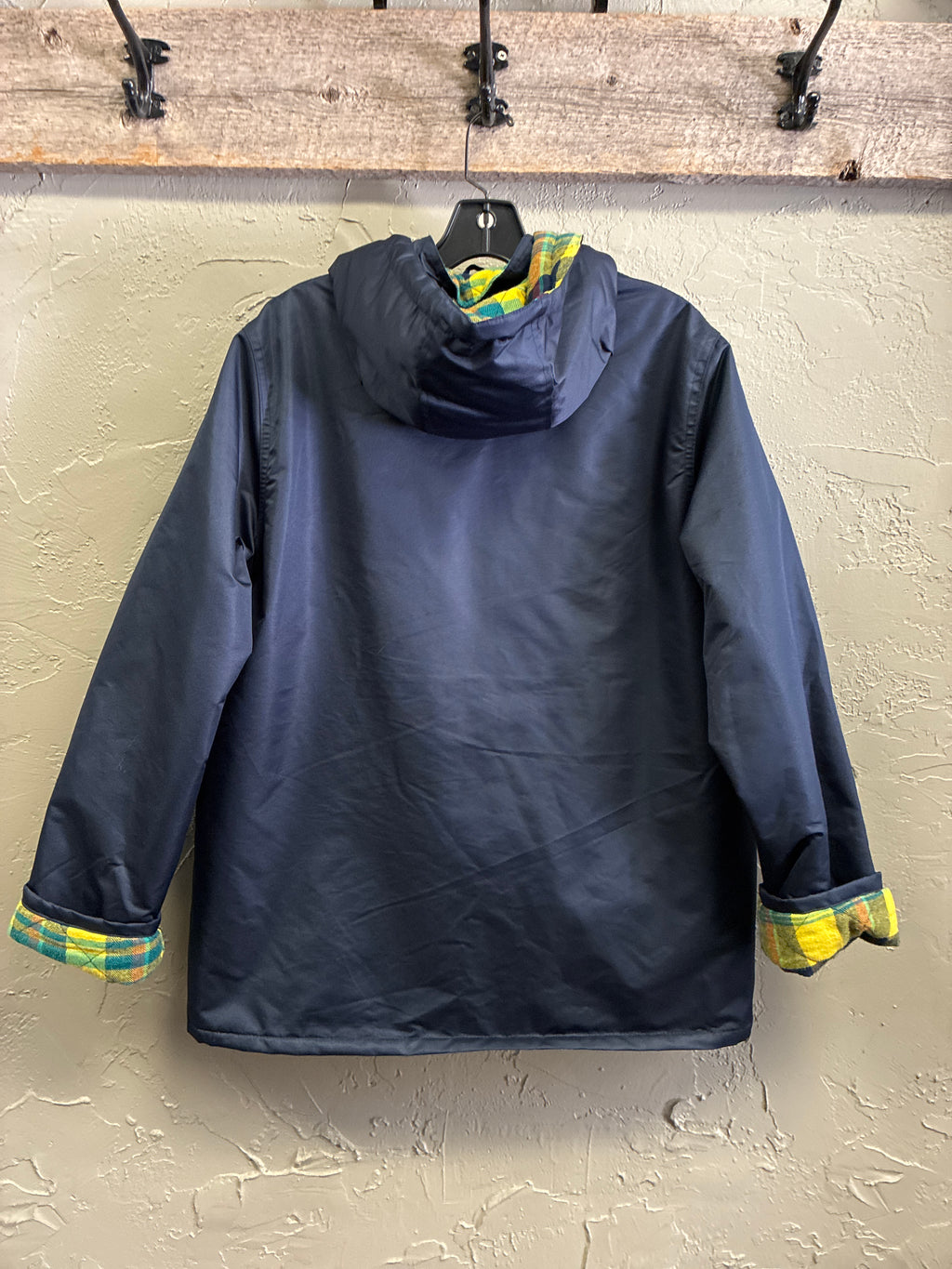 Vtg Thermal Slicks Hooded Raincoat