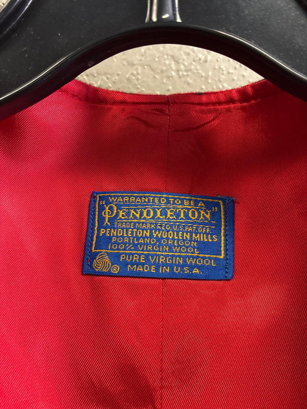 Vtg 50s/60s Pendleton Wool Vest