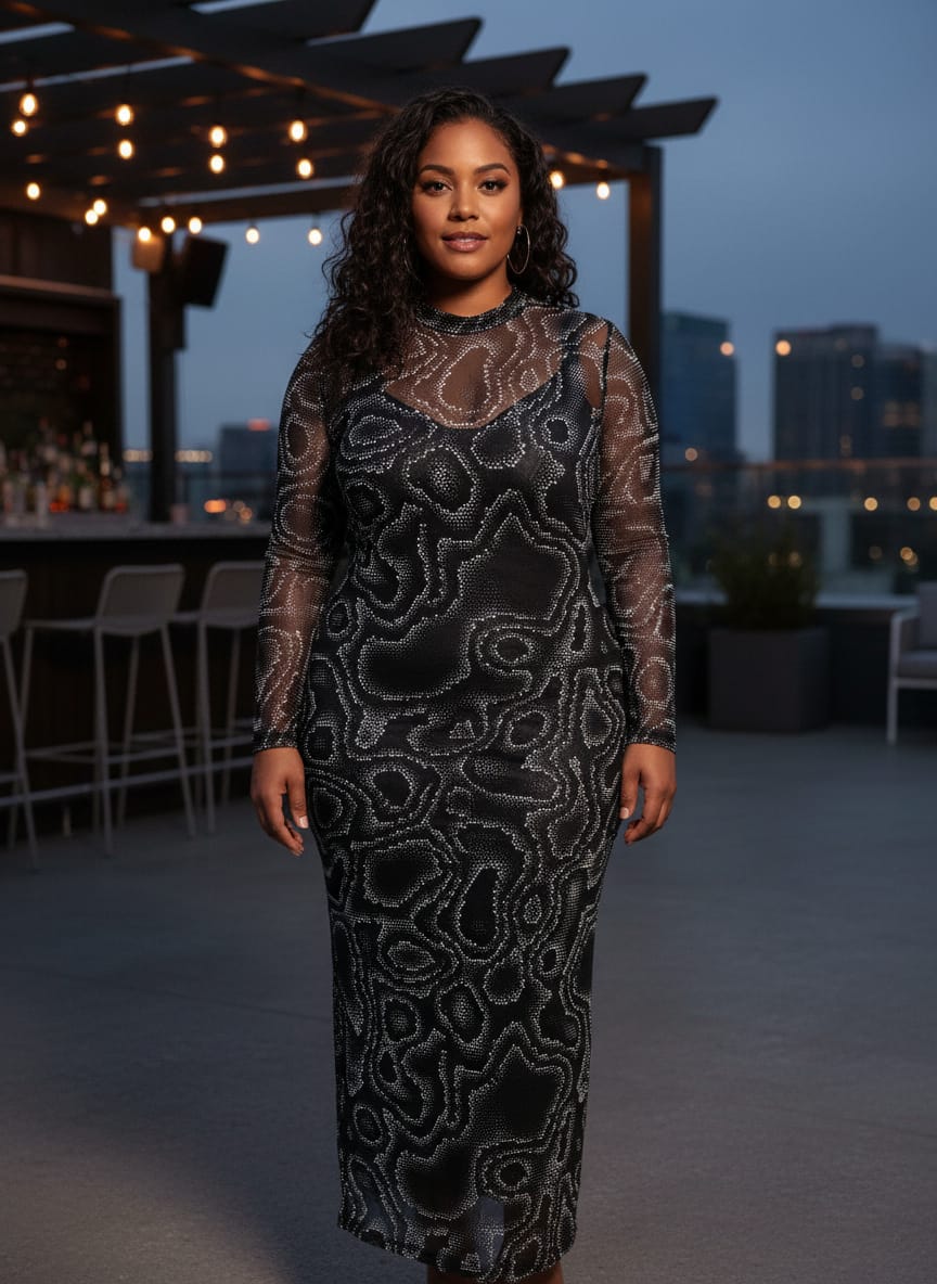 NWT FashionNova Mesh Maxi
