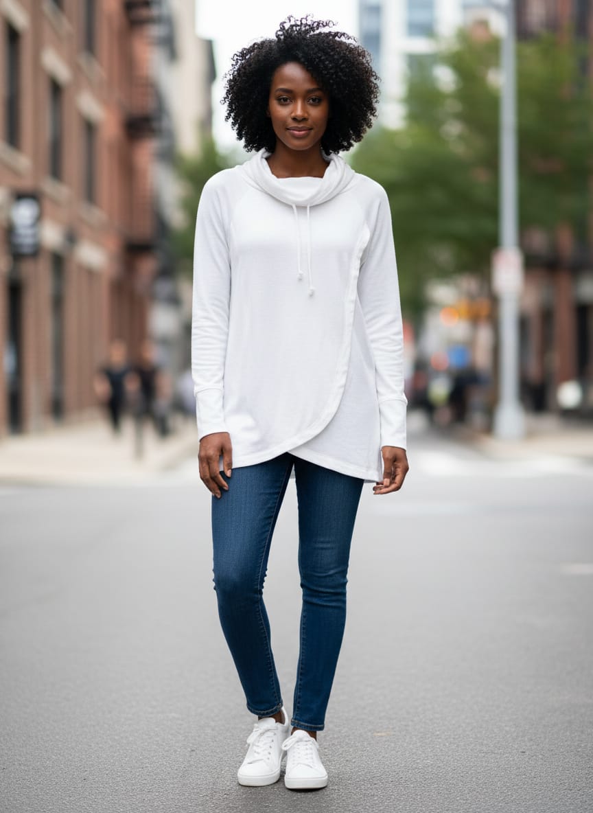 NWOT oSo Casuals Drawstring Pullover (org$69)