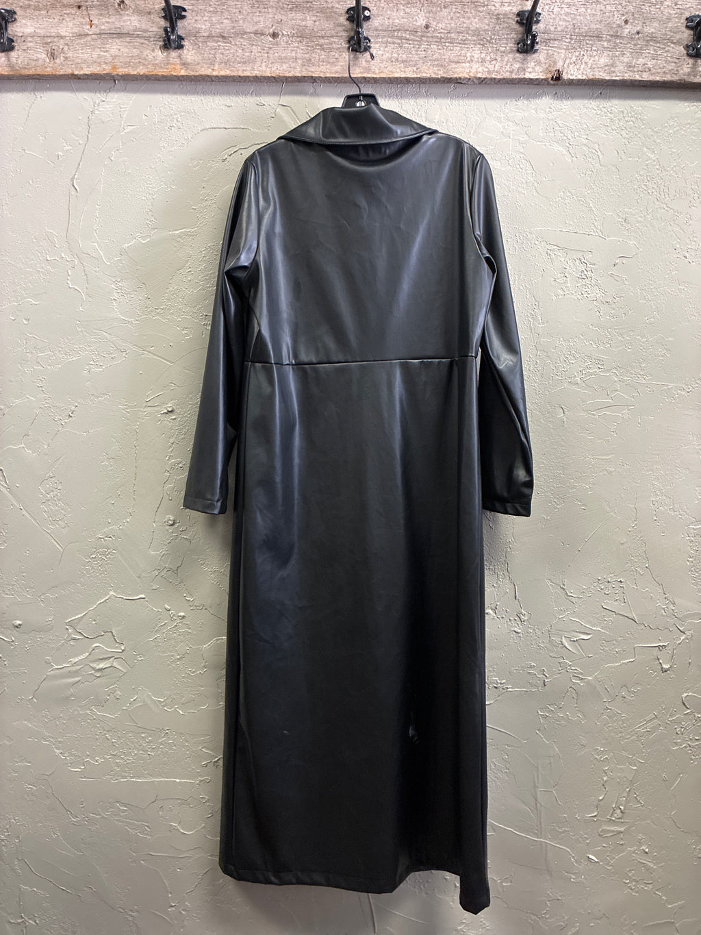 Classic MATRIX Faux-Leather Trench Coat