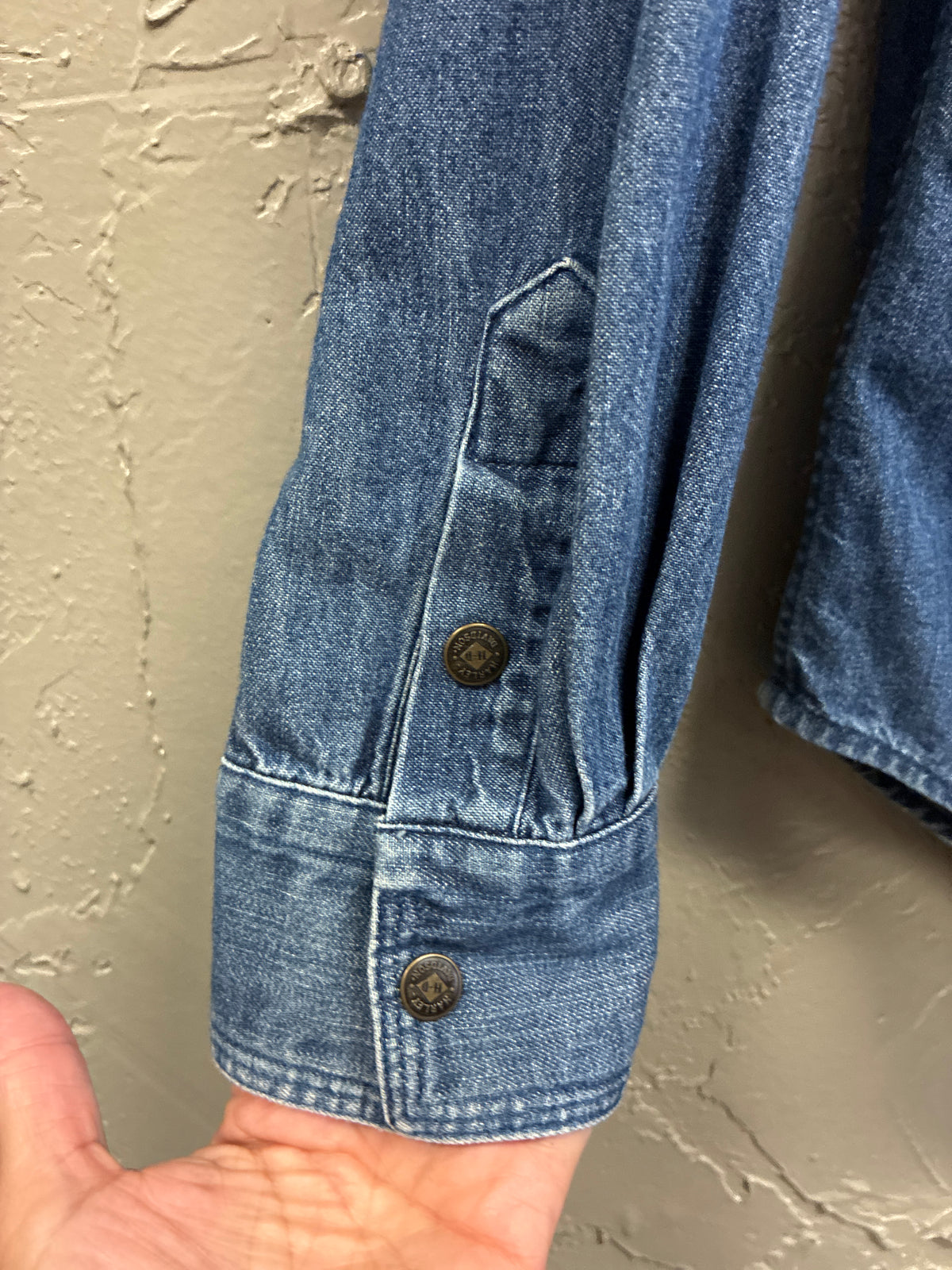 Vtg Harley-Davidson Denim Shirt