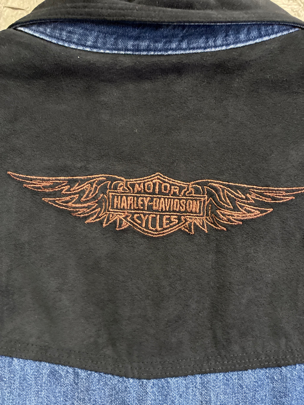 Vtg Harley-Davidson Denim Shirt