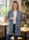Lands End Jacquard Open-Front Cardi (org$80)