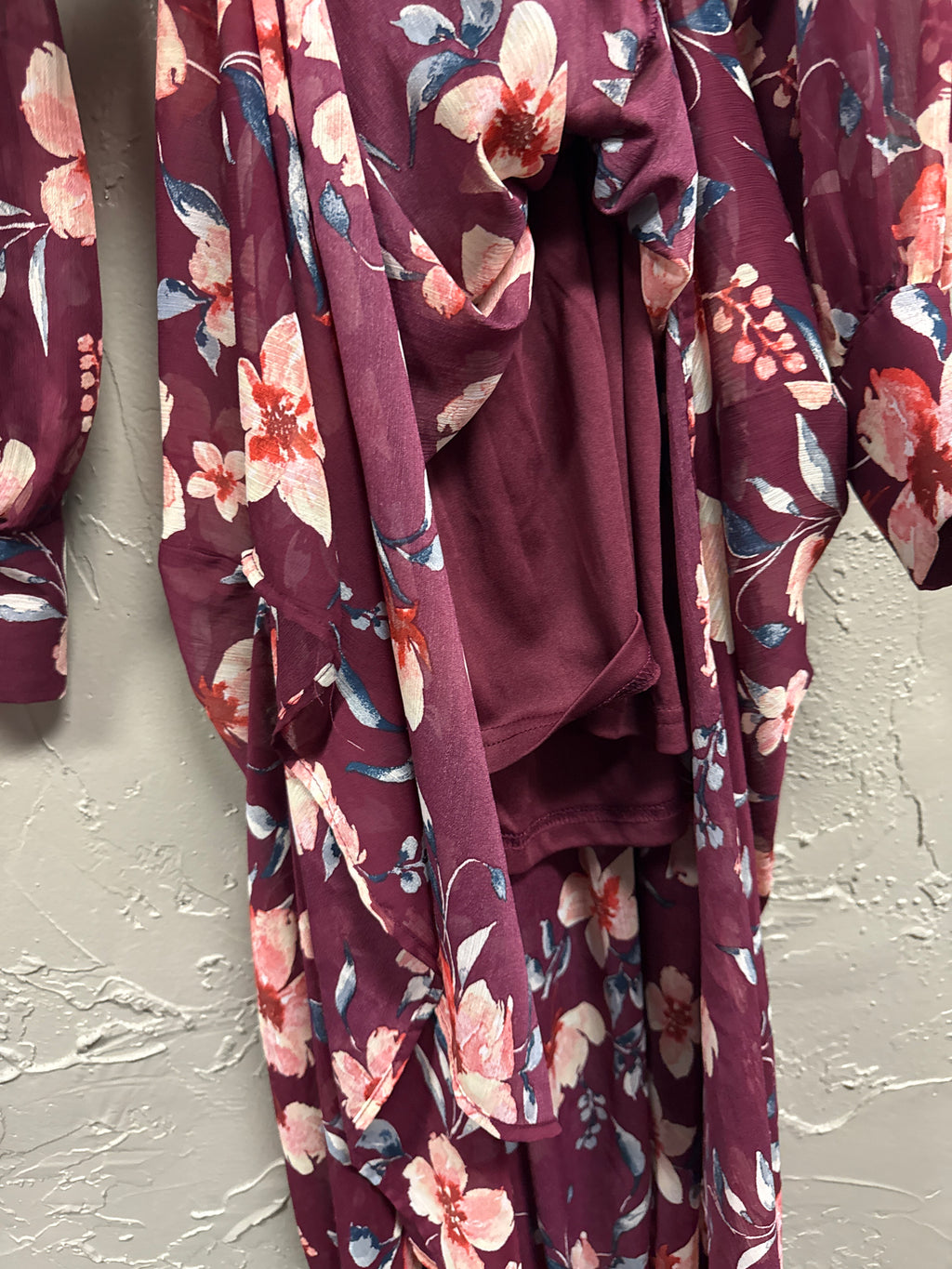 Miss Avenue Floral Chiffon Maxi Dress (org$75)