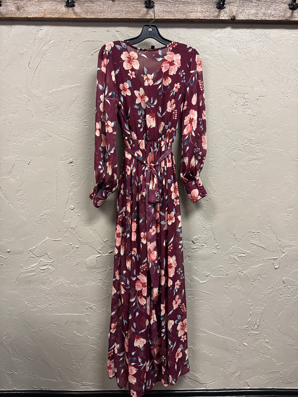 Miss Avenue Floral Chiffon Maxi Dress (org$75)