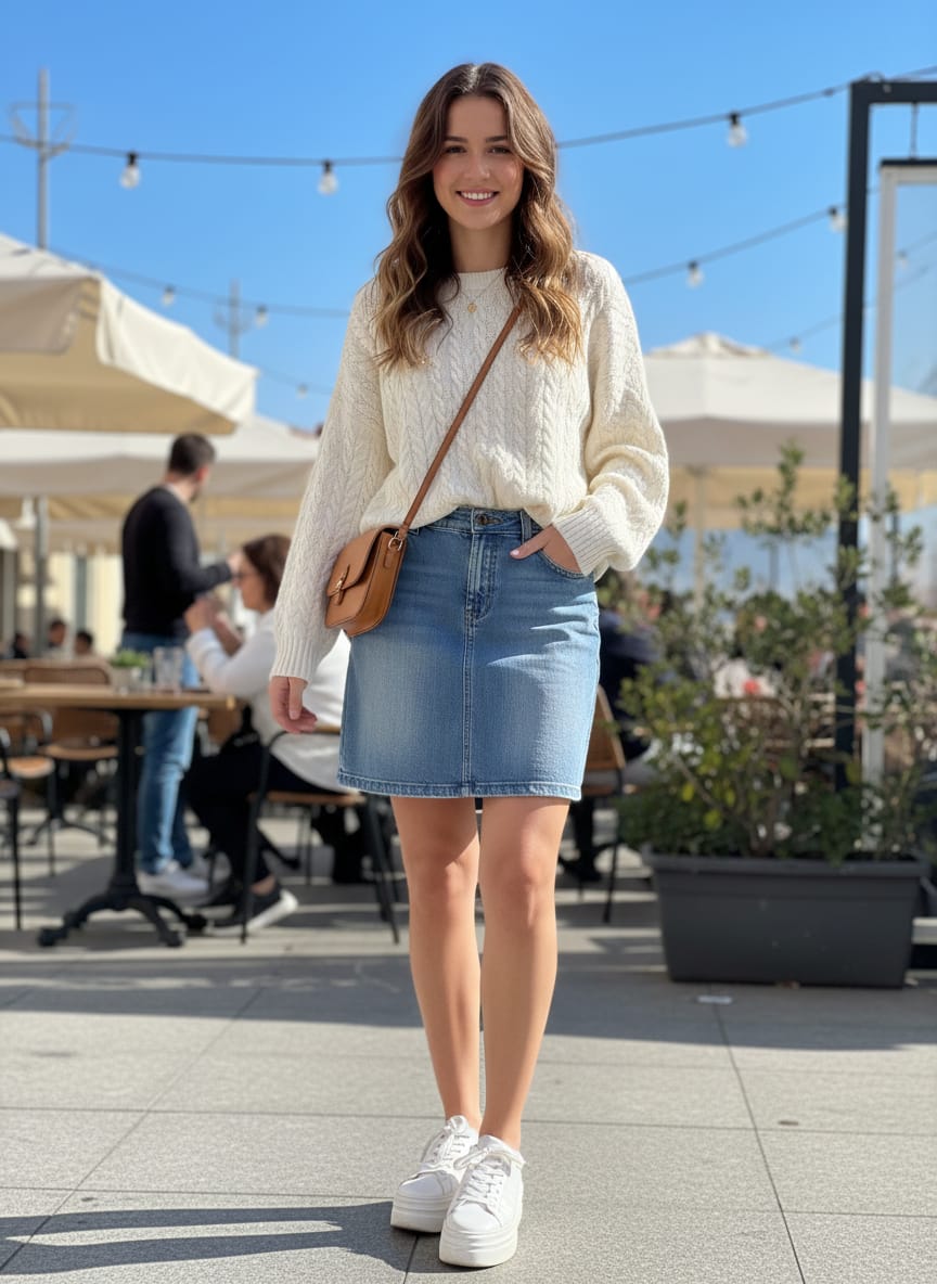 Vtg D&G Denim Mini Skirt (org$350)