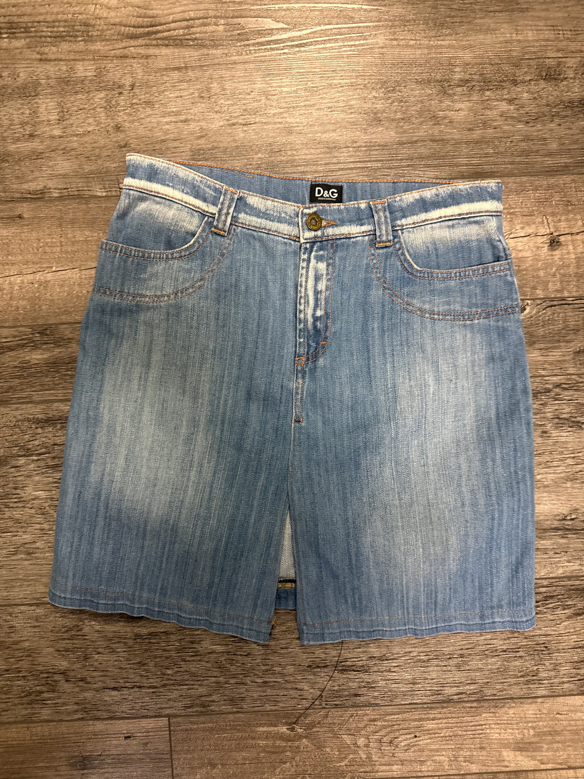Vtg D&G Denim Mini Skirt (org$350)