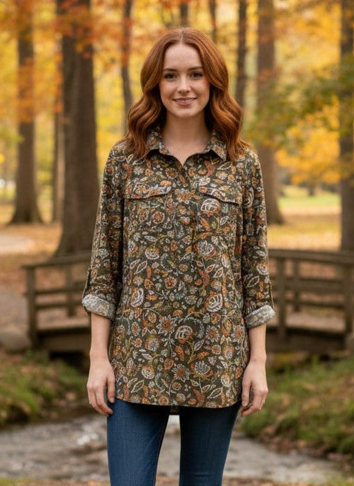 Duluth Trading Flannel Tunic (org$65)