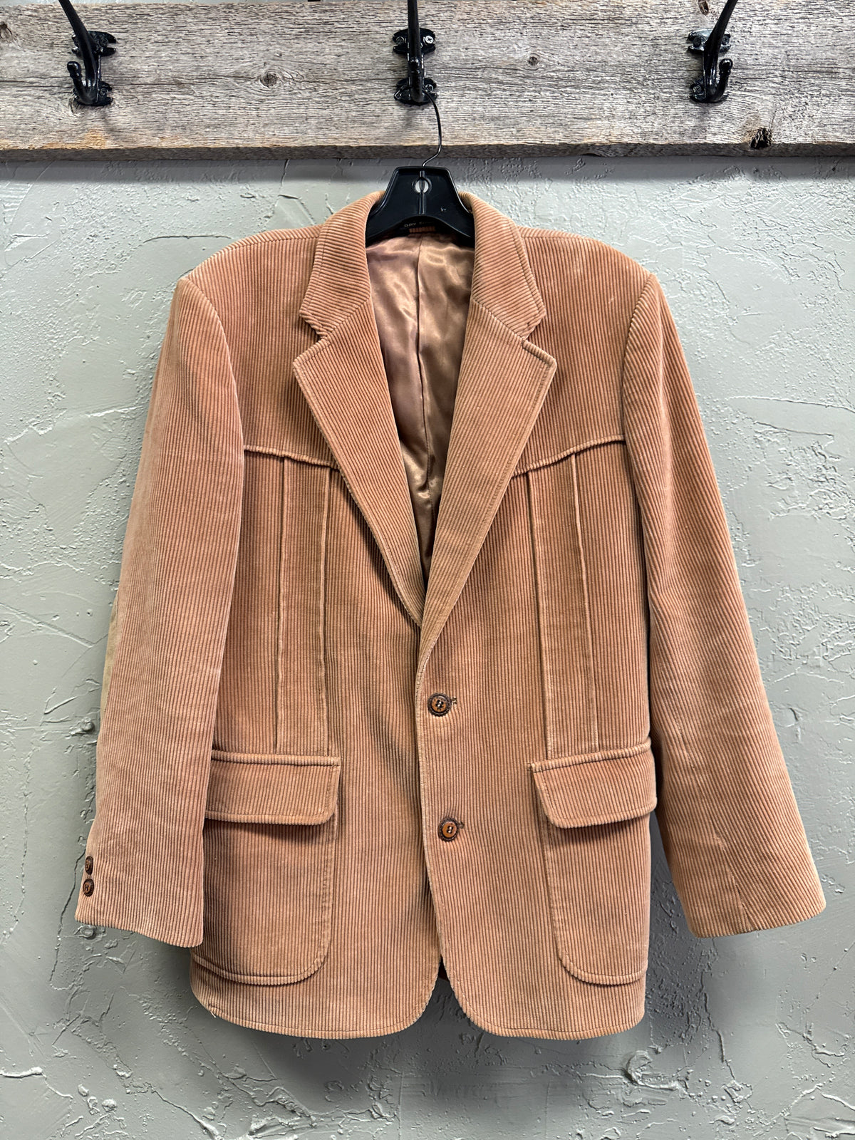 Vtg 70s Western Yoke Corduroy Blazer
