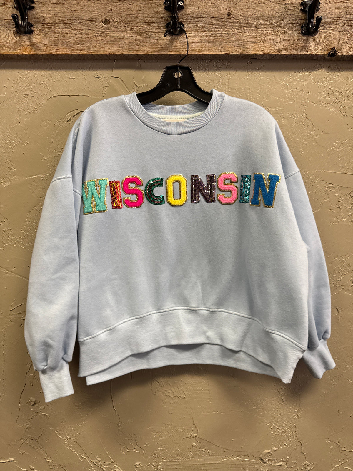 Judith March Sequin Patch Crewneck (org$132)
