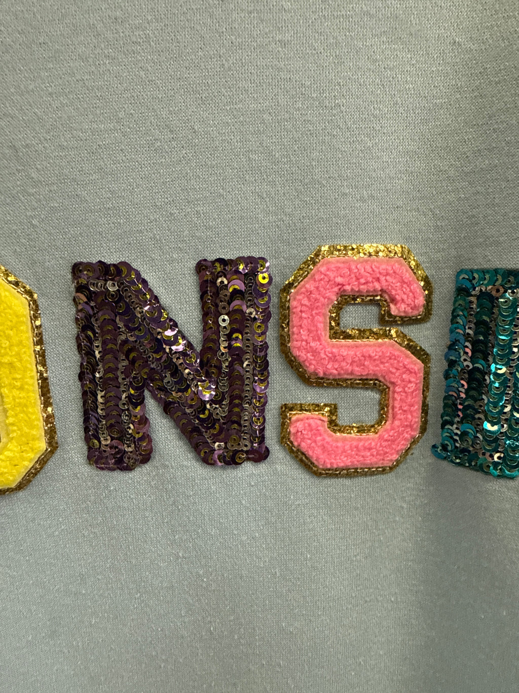 Judith March Sequin Patch Crewneck (org$132)