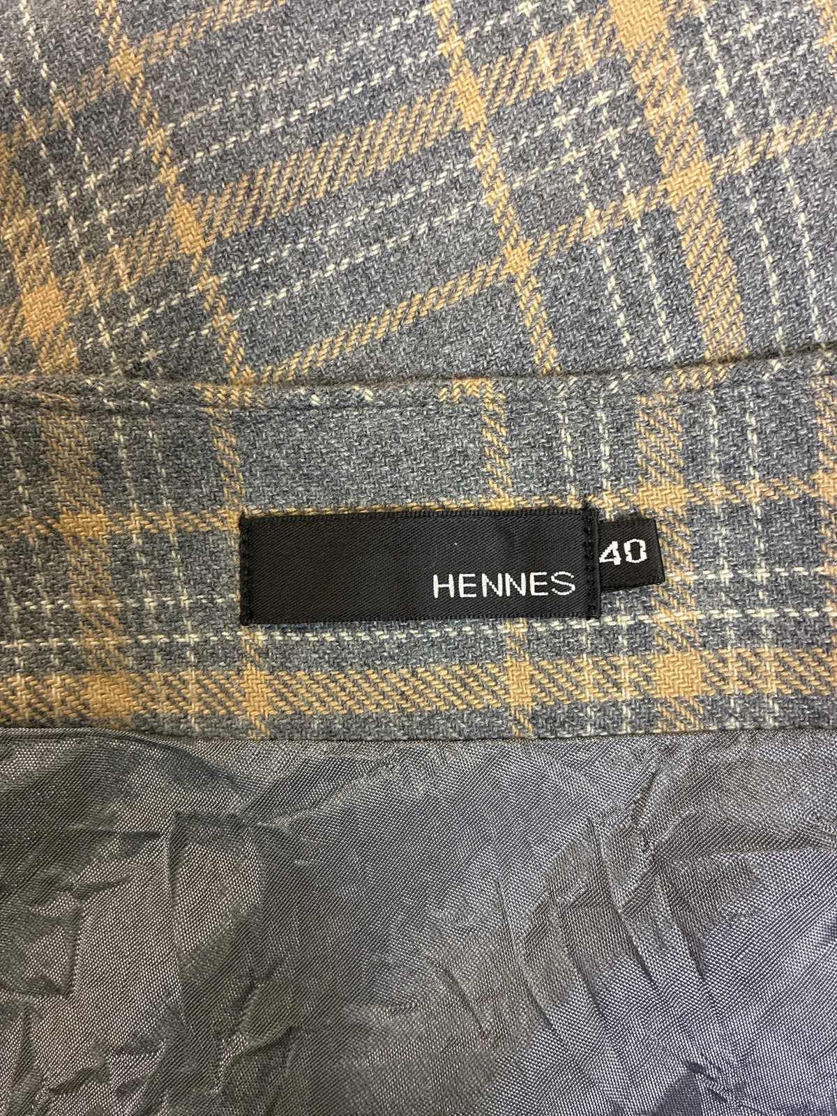 Vtg Y2K Hennes Plaid Skirt