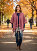 Just Be Marled Knit Fringe Wrap