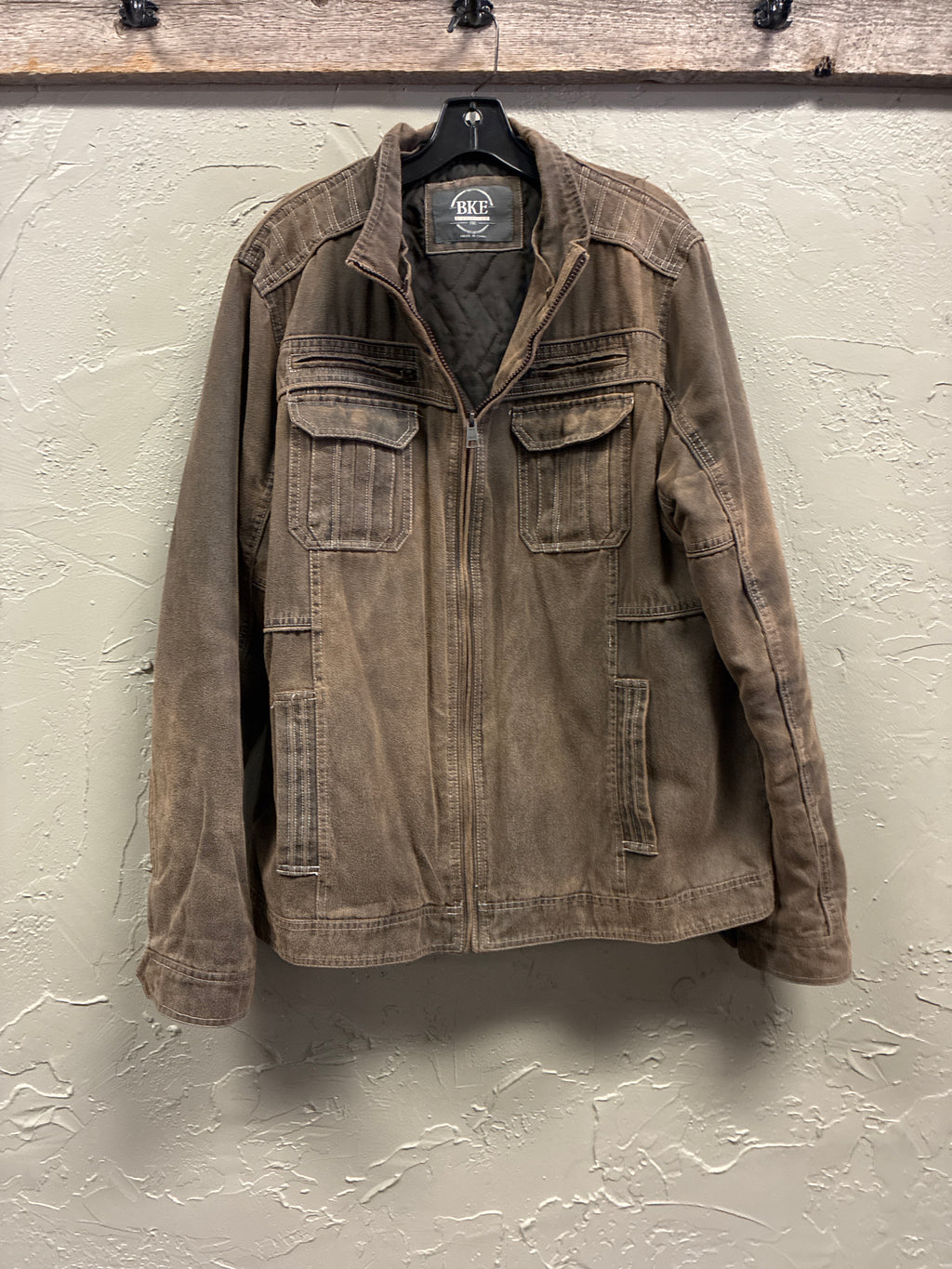 BKE Utility Moto Jacket (org$120)