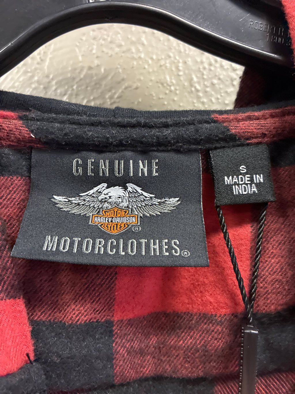 NWT Harley-Davisdson Hooded Flannel (org$75)