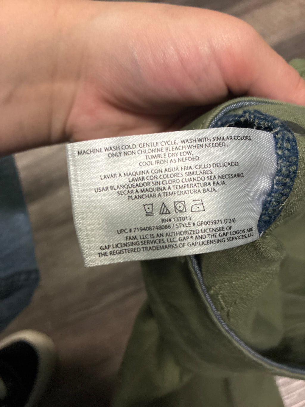 GAP Slim Fit 5-Pocket Cotton Twill Pant
