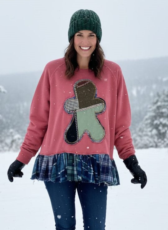ReBetty Appliqued Ruffle Hoodies