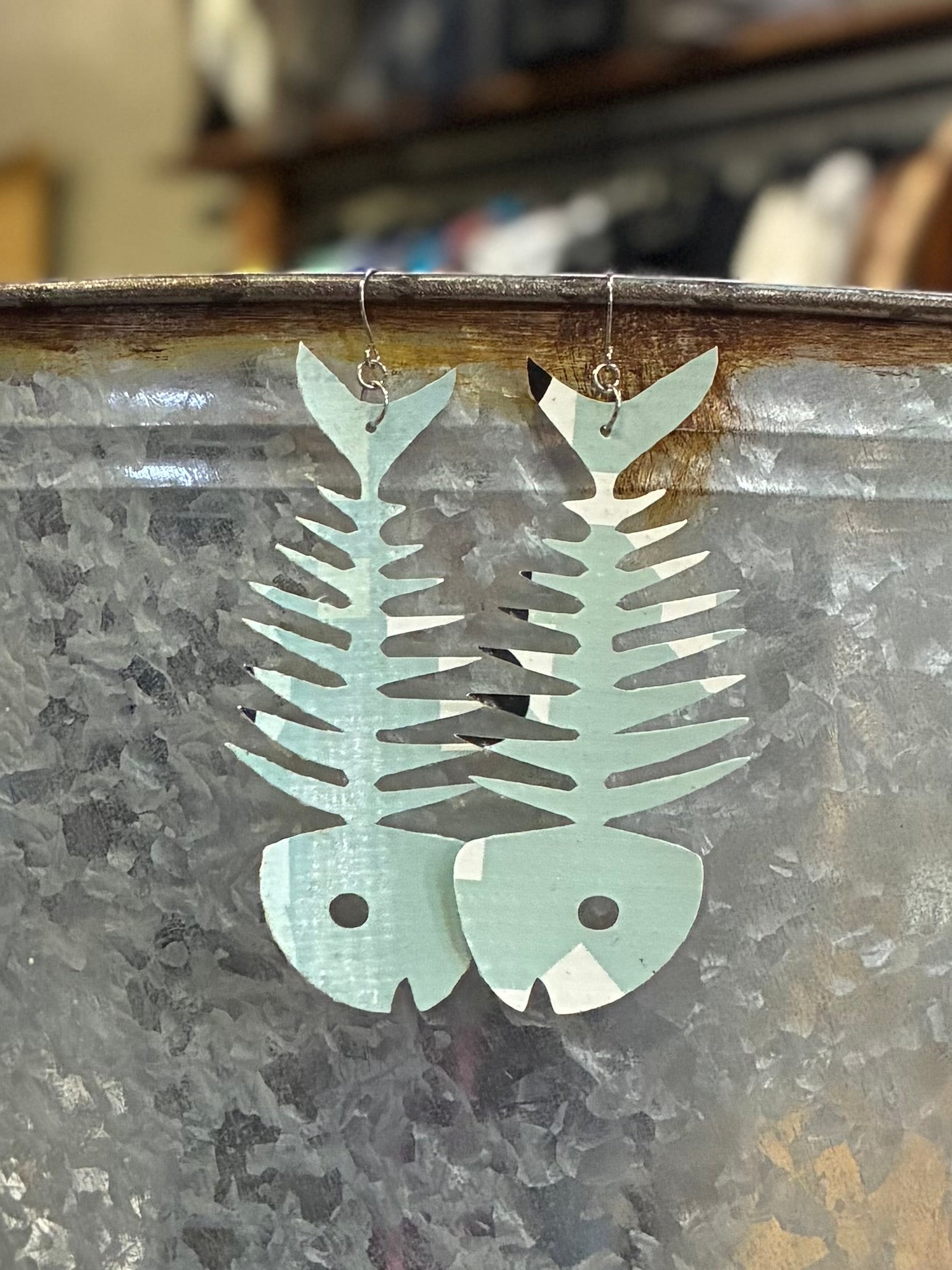 Reclaimed Vinyl Earrings