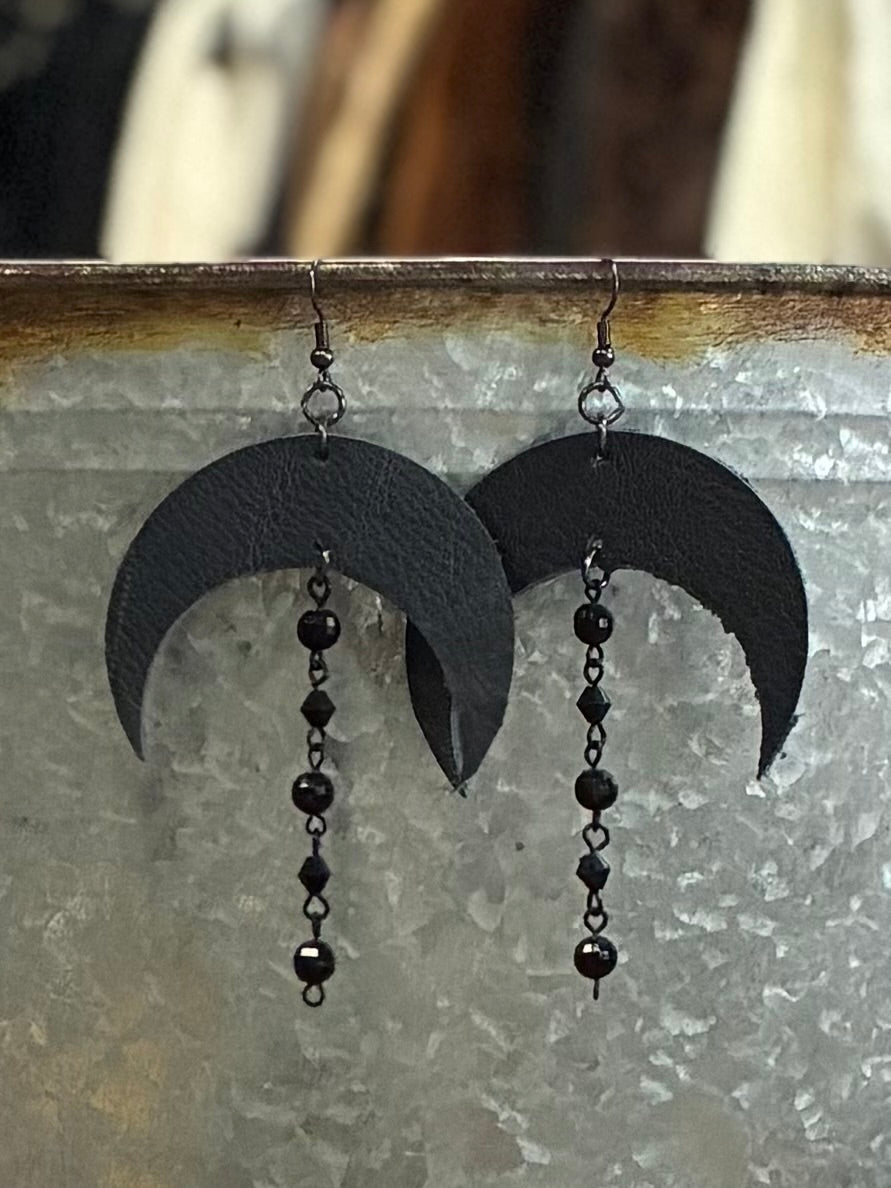 Reclaimed Leather Earrings