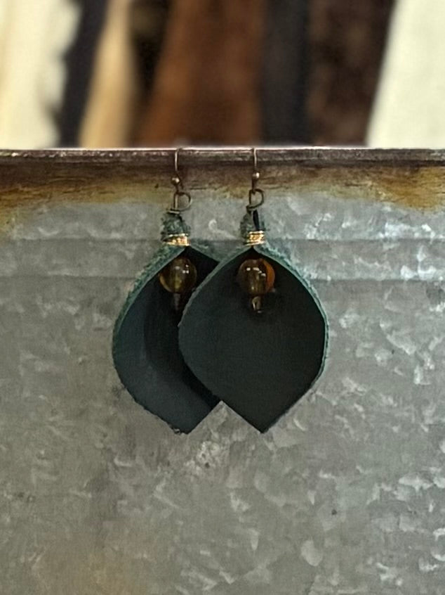 Reclaimed Leather Earrings