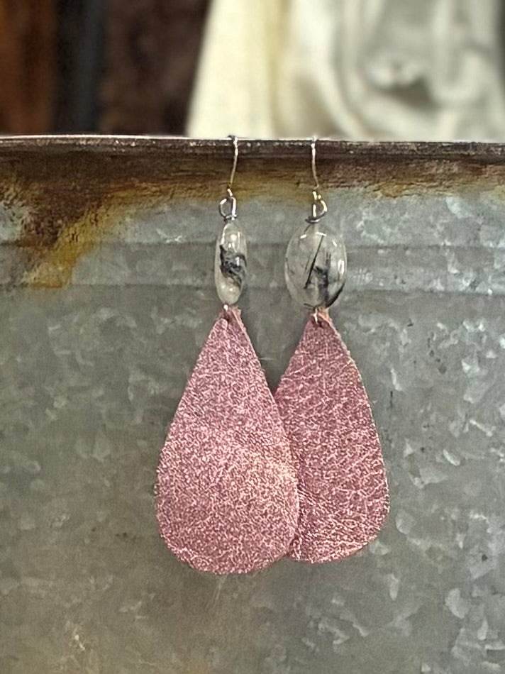 Reclaimed Leather Earrings