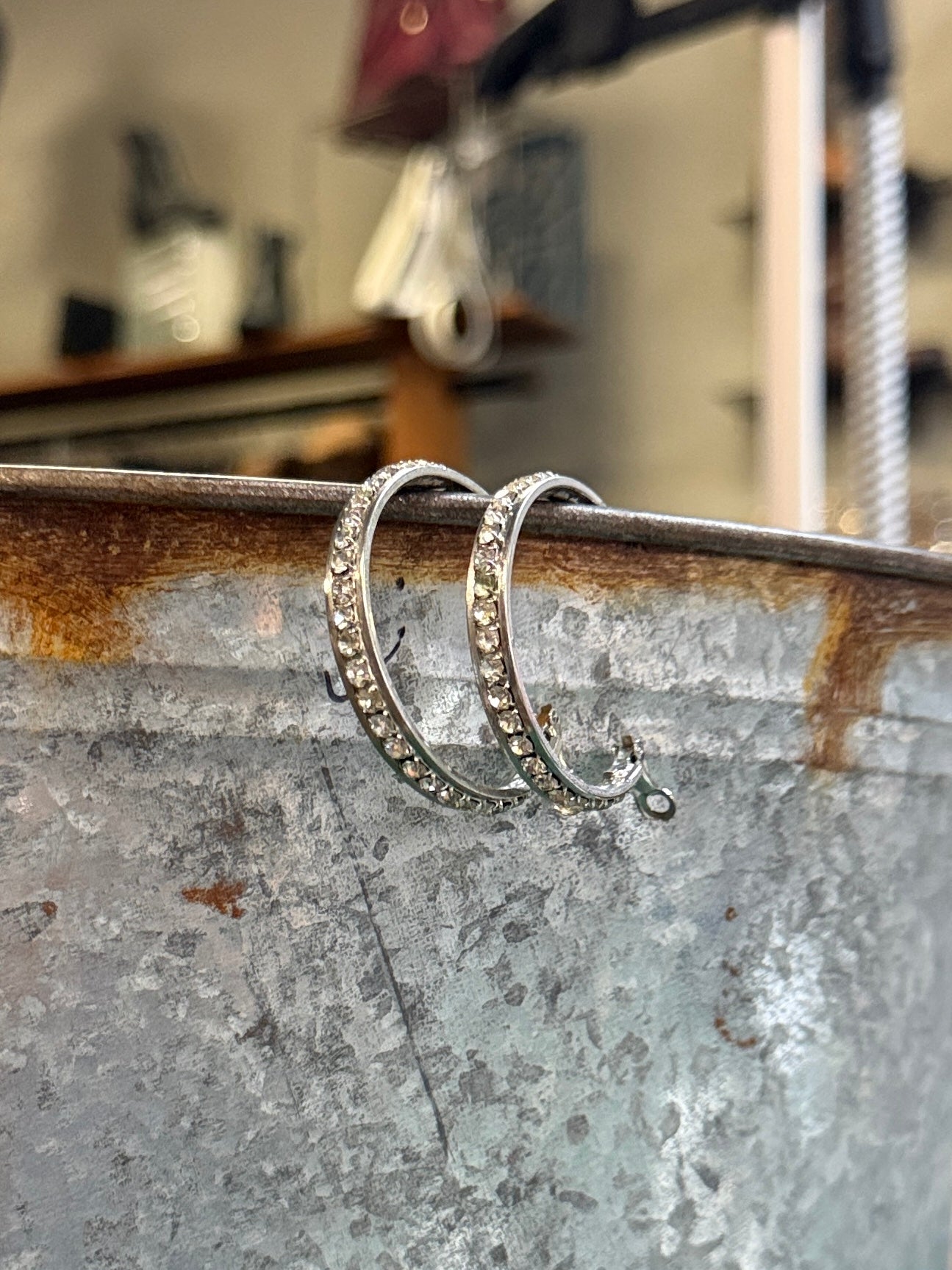 Silver Hoops