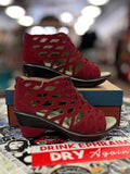 NIB JBU Caged Wedge Sandal (org$68)