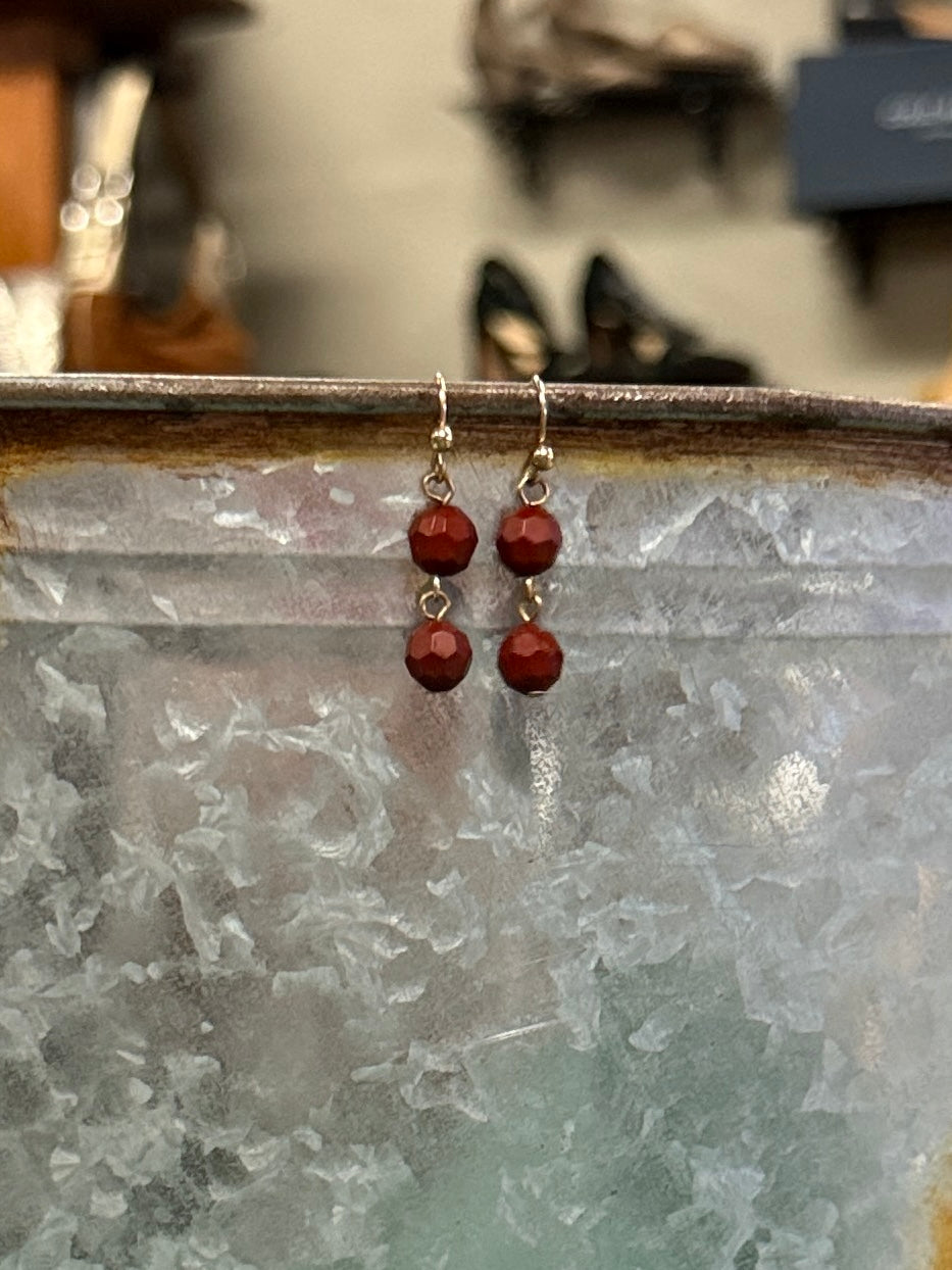 NWOT 2 BEAD EARRINGS