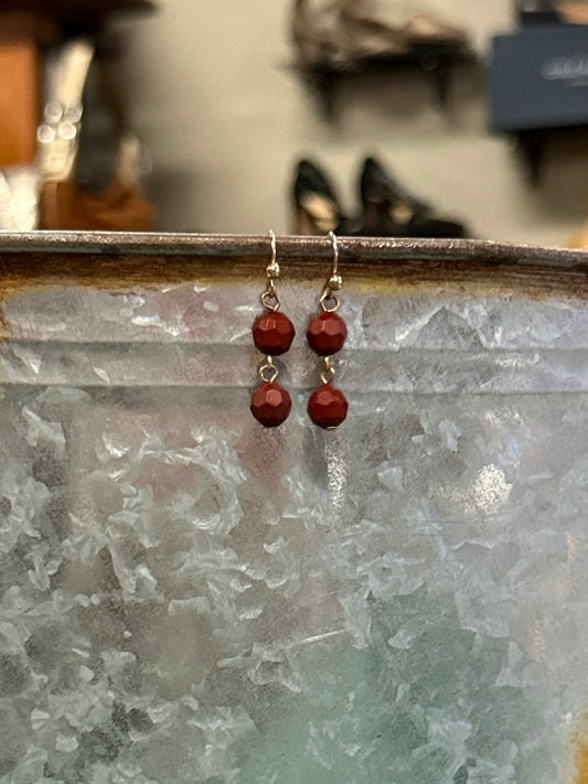 NWOT 2 BEAD EARRINGS