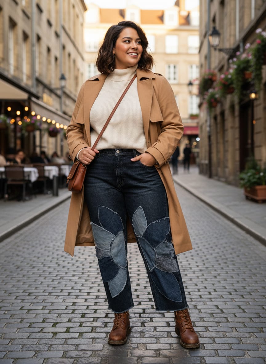 ReBetty Petal Patch Jeans
