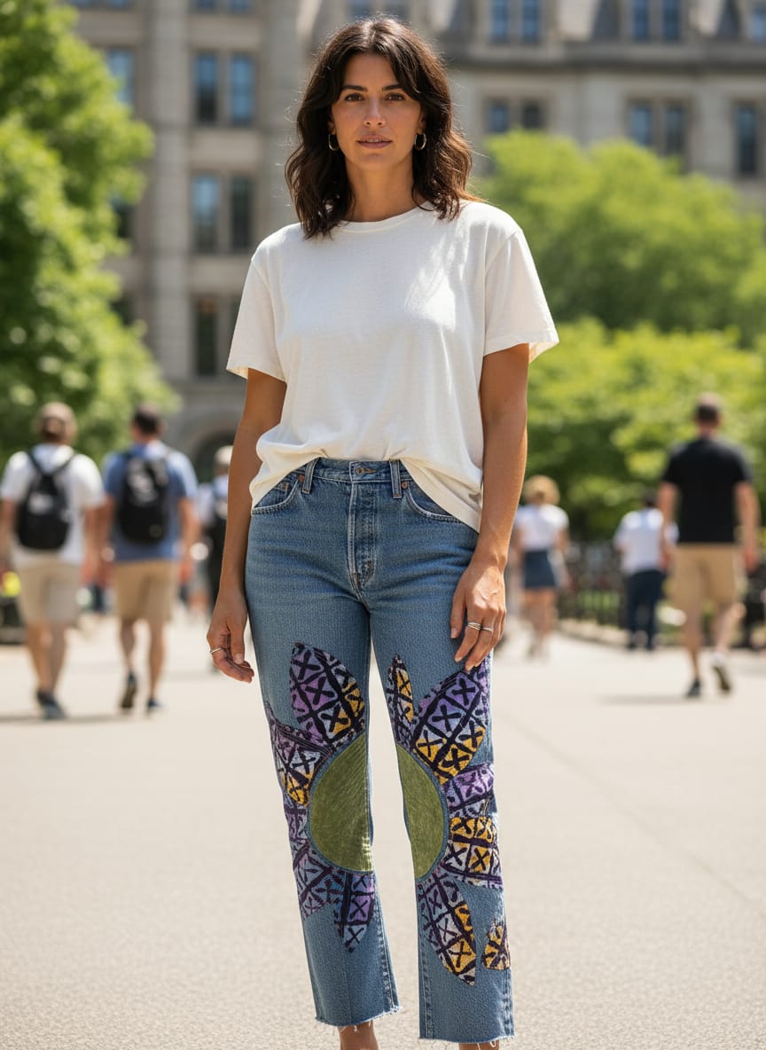 ReBetty Petal Patch Jeans